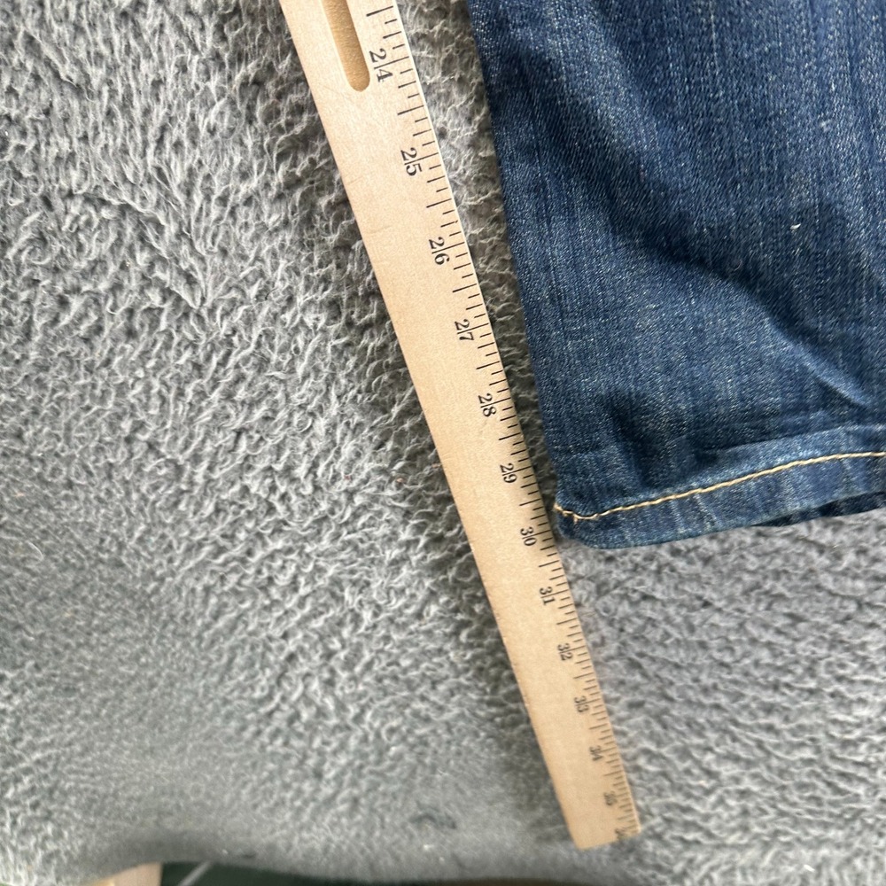 Banana Republic Jeans Womens 12 Blue Cotton Denim Bootcut Faded Stretch Workwear - Picture 9 of 11